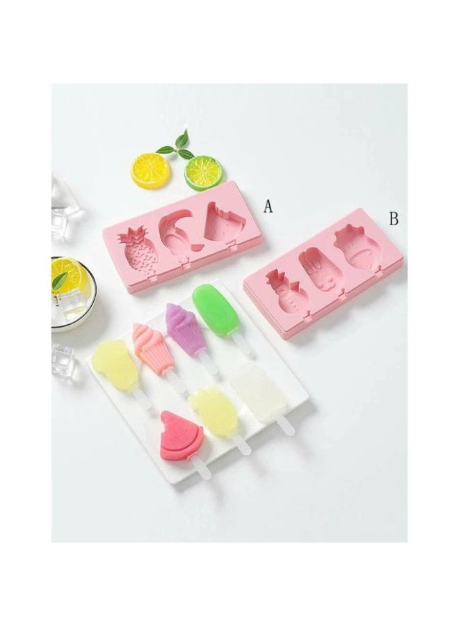 قالب سيليكون لصنع الآيس كريم، سهل الاستخدام والتنظيف، متعدد الأشكال - Image 1